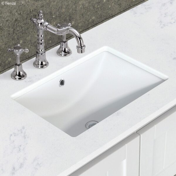 1500mm INDUSTRIAL EDGE WALL HUNG VANITY WITH SARAH BIANCO MARBLE TOP DOUBLE BOWL - Image 2