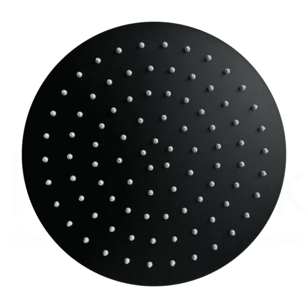 300mm MODERN ROUND RAIN SHOWER HEAD MATT BLACK