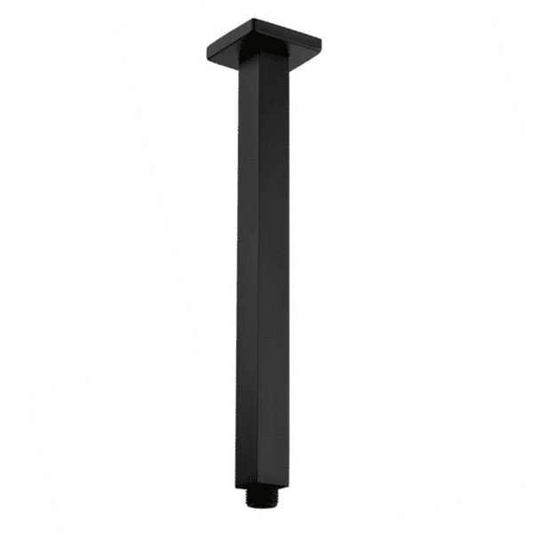 300mm HANDEL SQUARE CEILING SHOWER ARM MATT BLACK