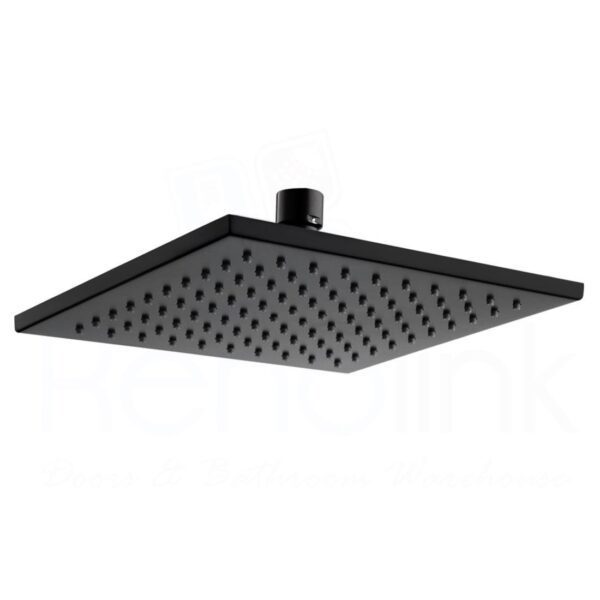 200mm HANDEL SQUARE RAIN SHOWER HEAD MATT BLACK