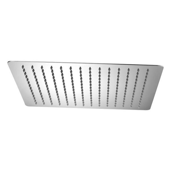 400mm MODERN SQUARE RAIN SHOWER HEAD STAINLESS STEEL