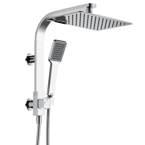KOKO 2 IN 1 HALF SHOWER RAIL CHROME - Image 2
