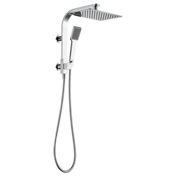 KOKO 2 IN 1 HALF SHOWER RAIL CHROME