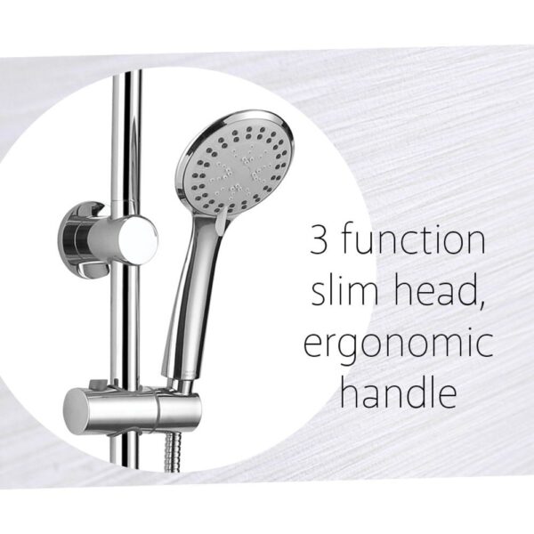 STELLA MULTI FUNCTION RAIL SHOWER CHROME - Image 3