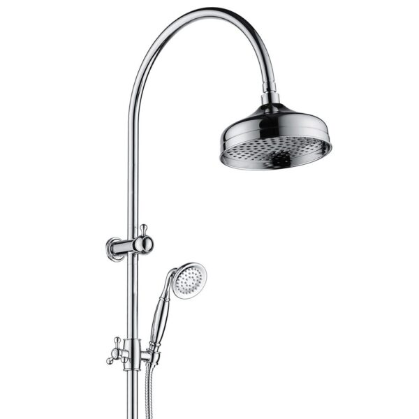 LILLIAN TWIN 2 IN 1 SHOWER RAIL CHROME