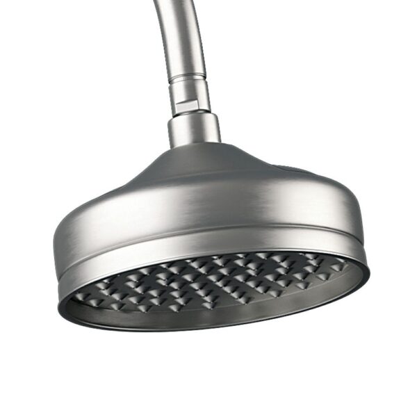 LILLIAN TWIN 2 IN 1 SHOWER RAIL BRUSHED NICKEL - Image 2