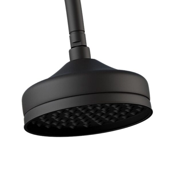 LILLIAN TWIN 2 IN 1 SHOWER RAIL MATT BLACK - Image 3