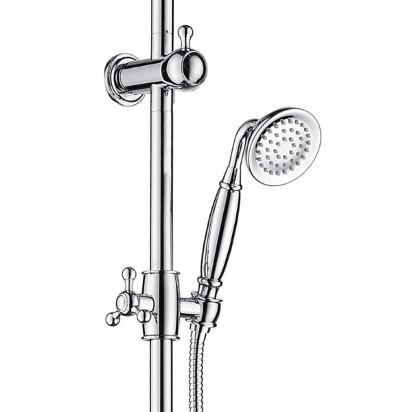 LILLIAN TWIN 2 IN 1 SHOWER RAIL CHROME - Image 3