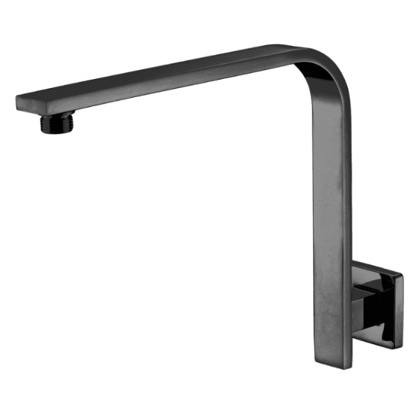 HANDEL CURVED SQUARE SHOWER ARM MATT BLACK