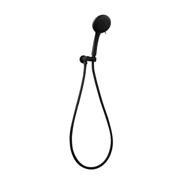 LOUI HAND SHOWER ON BRACKET ROUND Matte Black